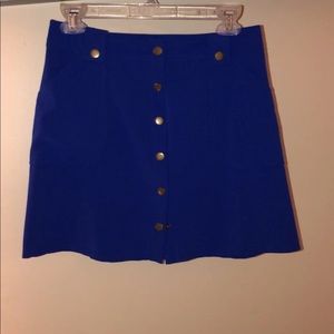 Blue mini skirt